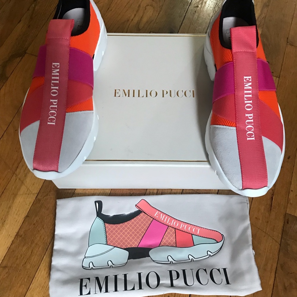 Emilio Pucci sneakers Authentic Never Worn Size 40